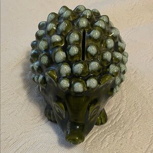 Coin bank hedgehog